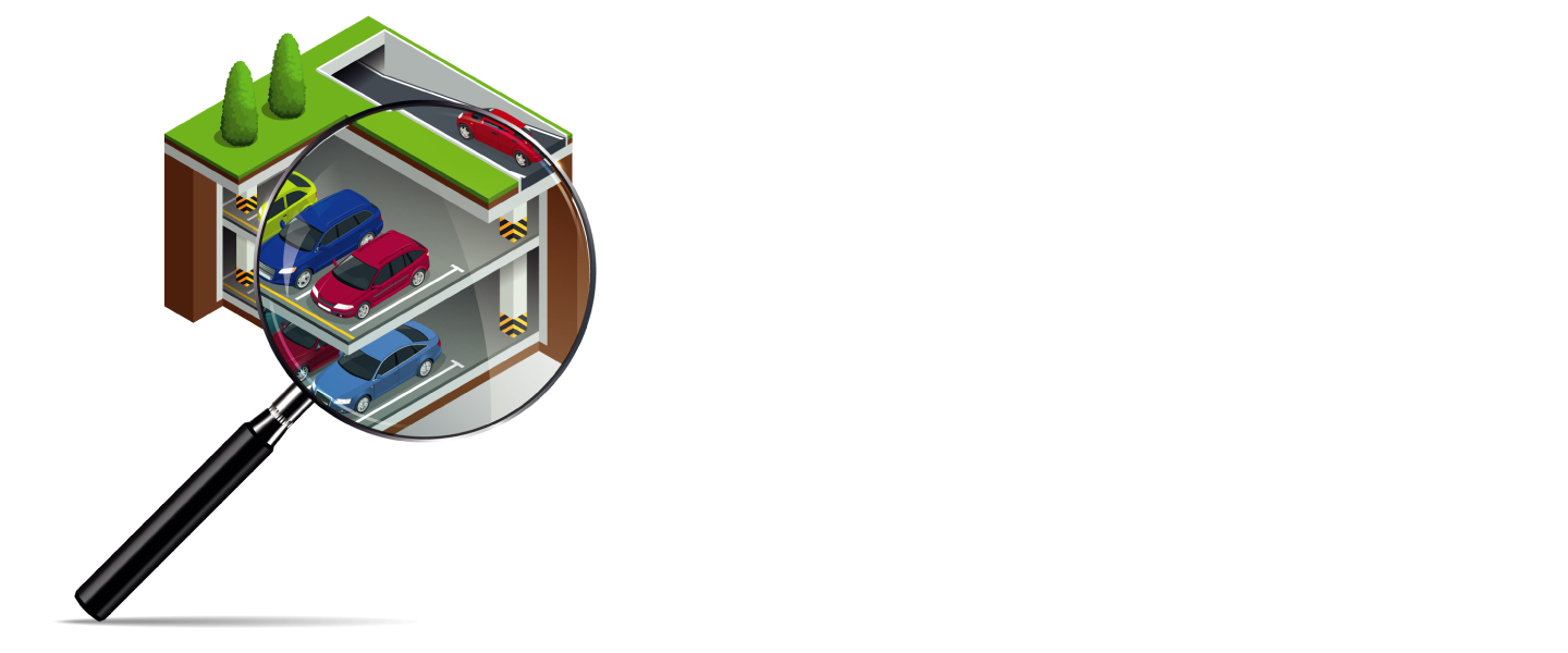 loupe parking illustration