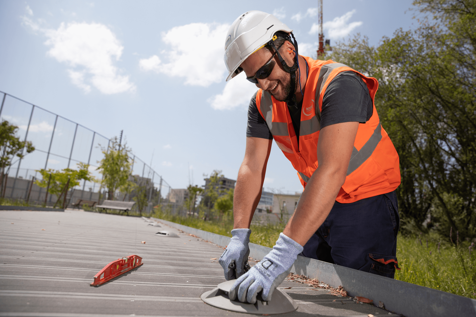 Ouvrier sur chantier