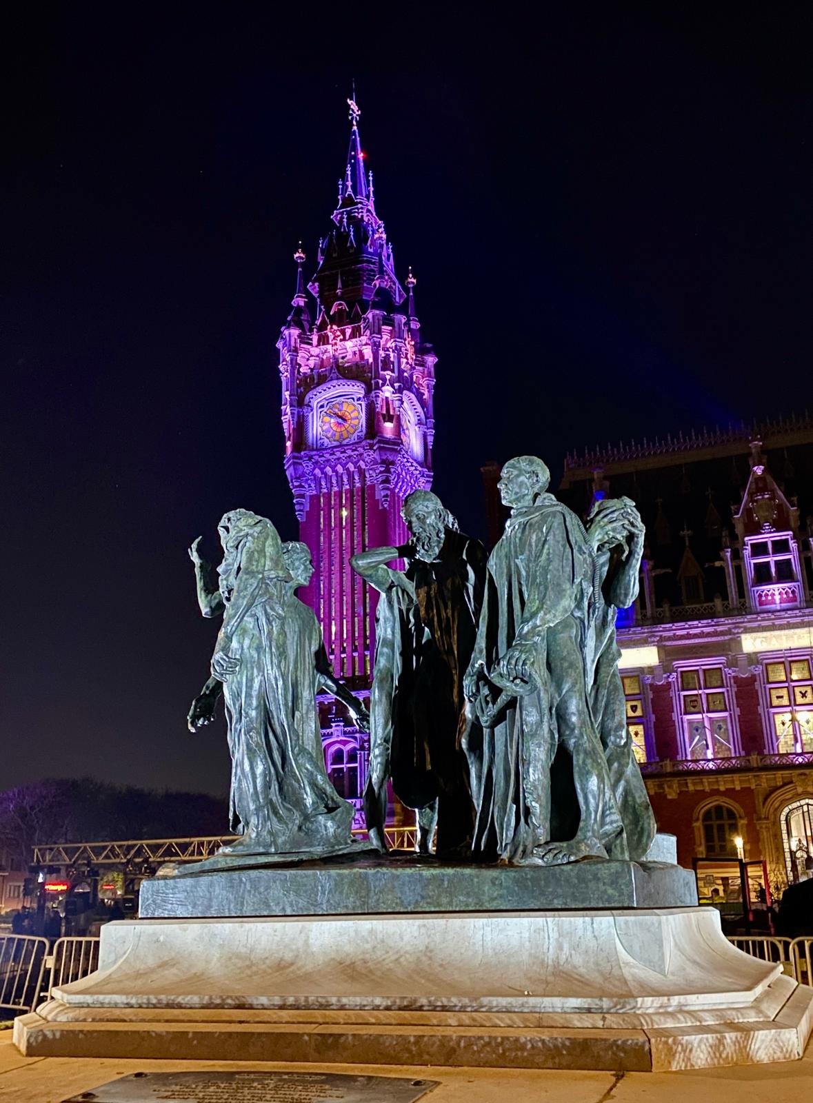 Illuminations hotel de ville Calais