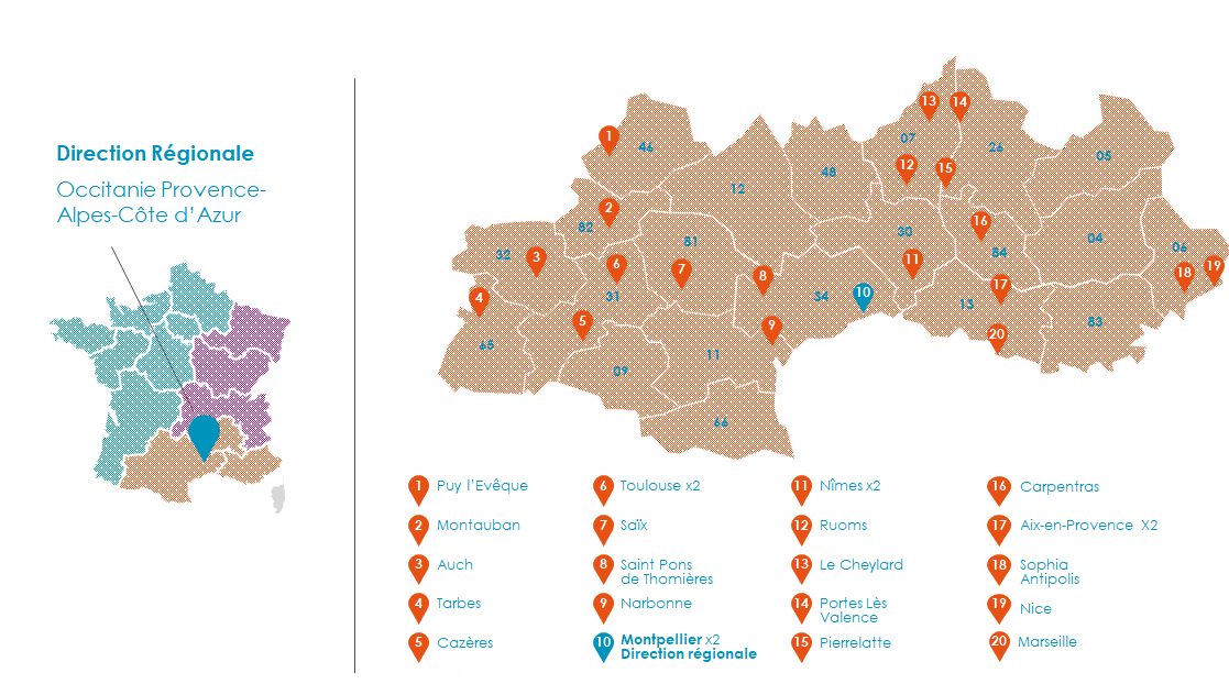 Direction Occitanie Provence