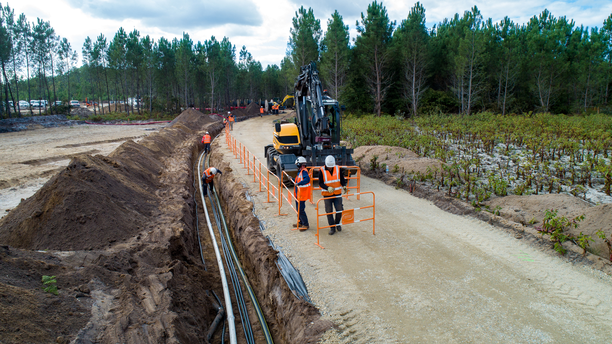 chantier center parcs Lot et Garonne