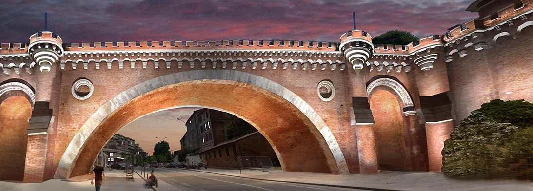 Montauban : Pont des Consuls de nuit