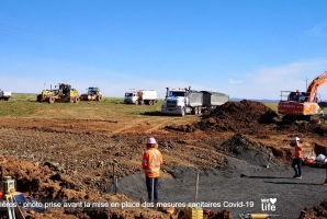 Chantier Ferme solaire Suntop