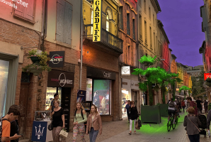 Montauban : rue de la Résistance éclairée