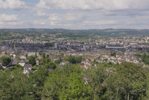 Vue du ciel de Brive