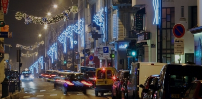 Photo éclairage dans la ville de Boulogne-Billancourt