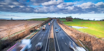 Autoroute route voitures