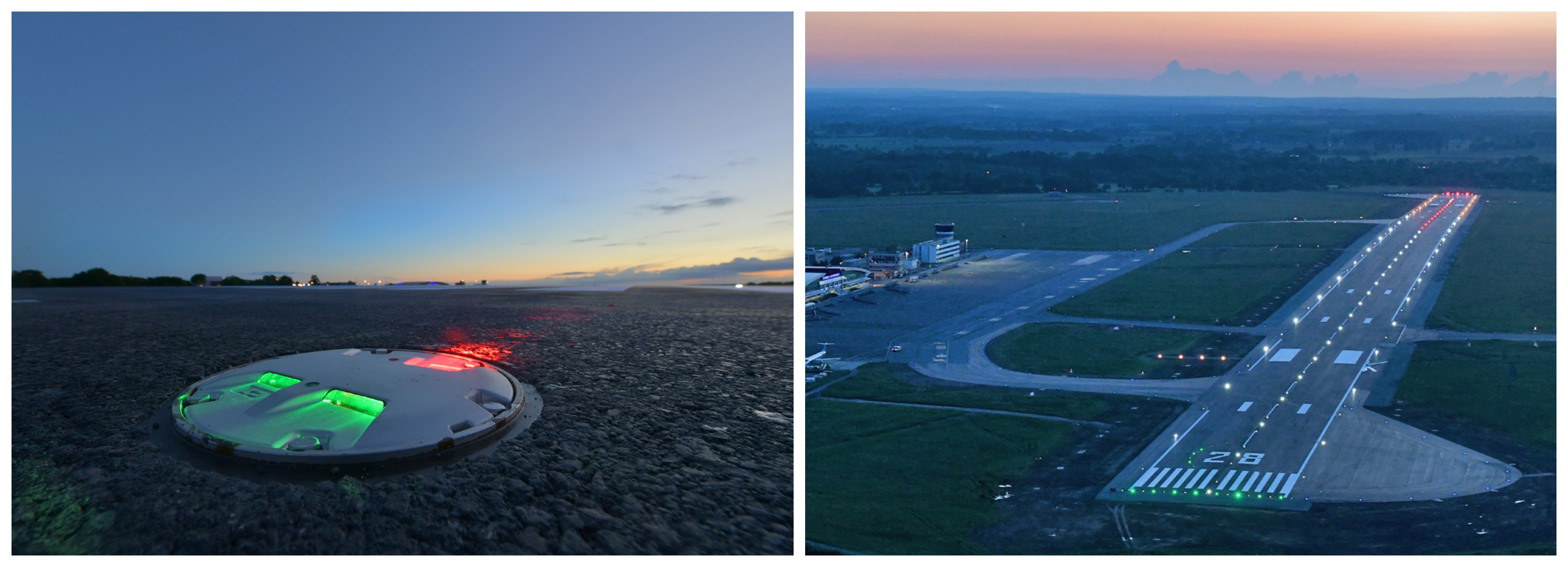 Vue du haut de l'Aéroport de Rennes